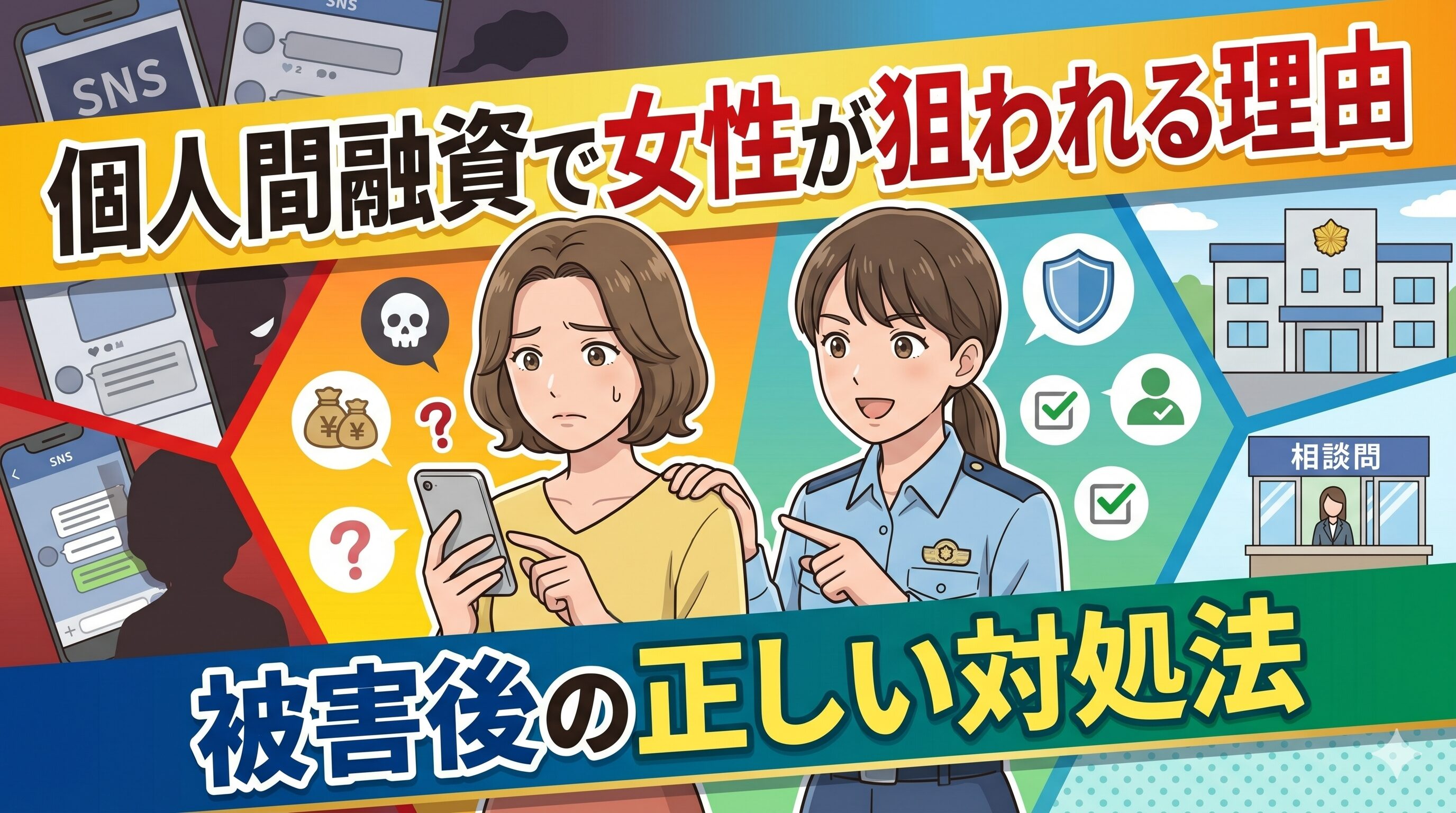 個人間融資で女性が狙われる理由と被害後の正しい対処法