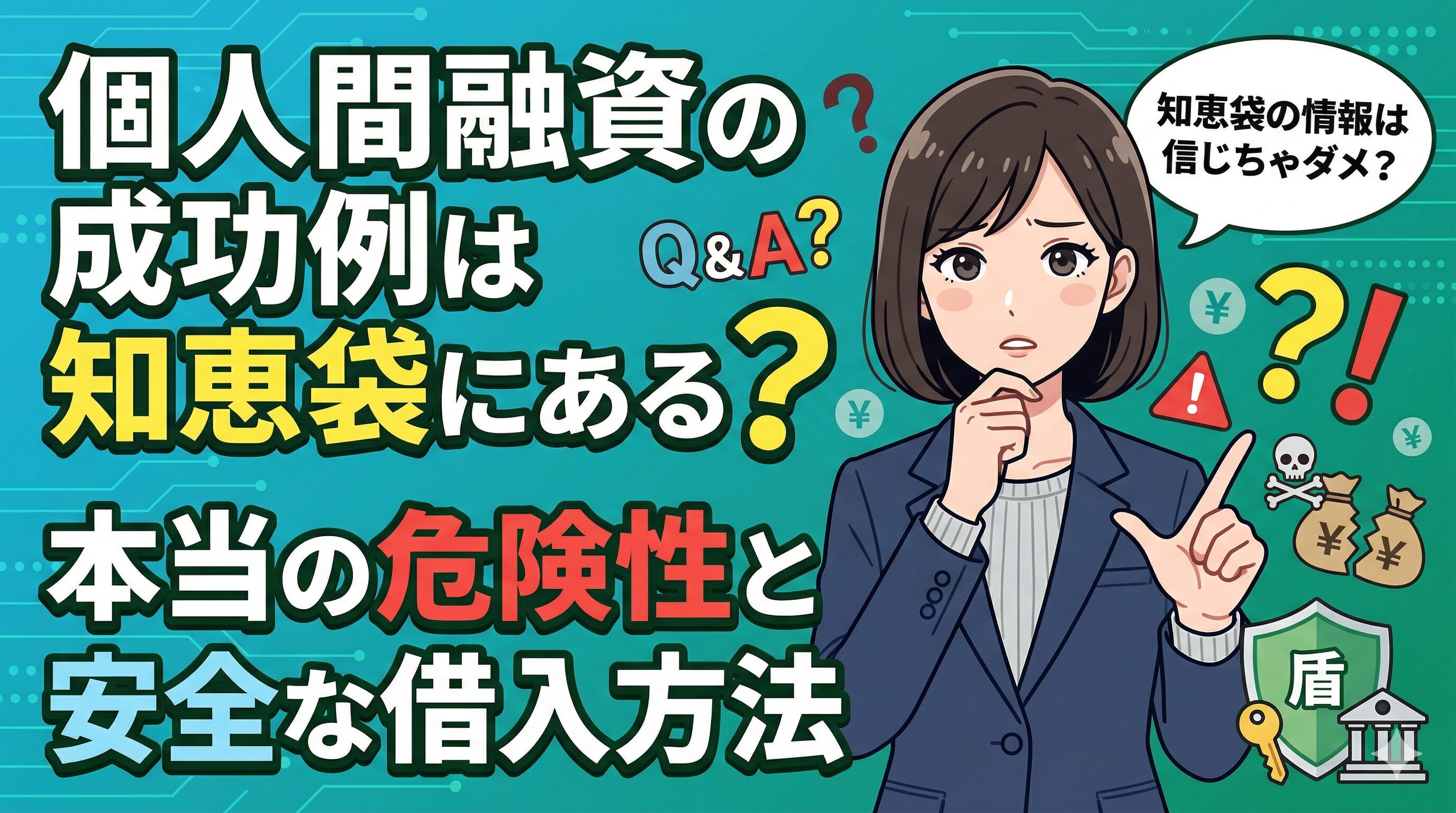 個人間融資の成功例は知恵袋にある？本当の危険性と安全な借入方法
