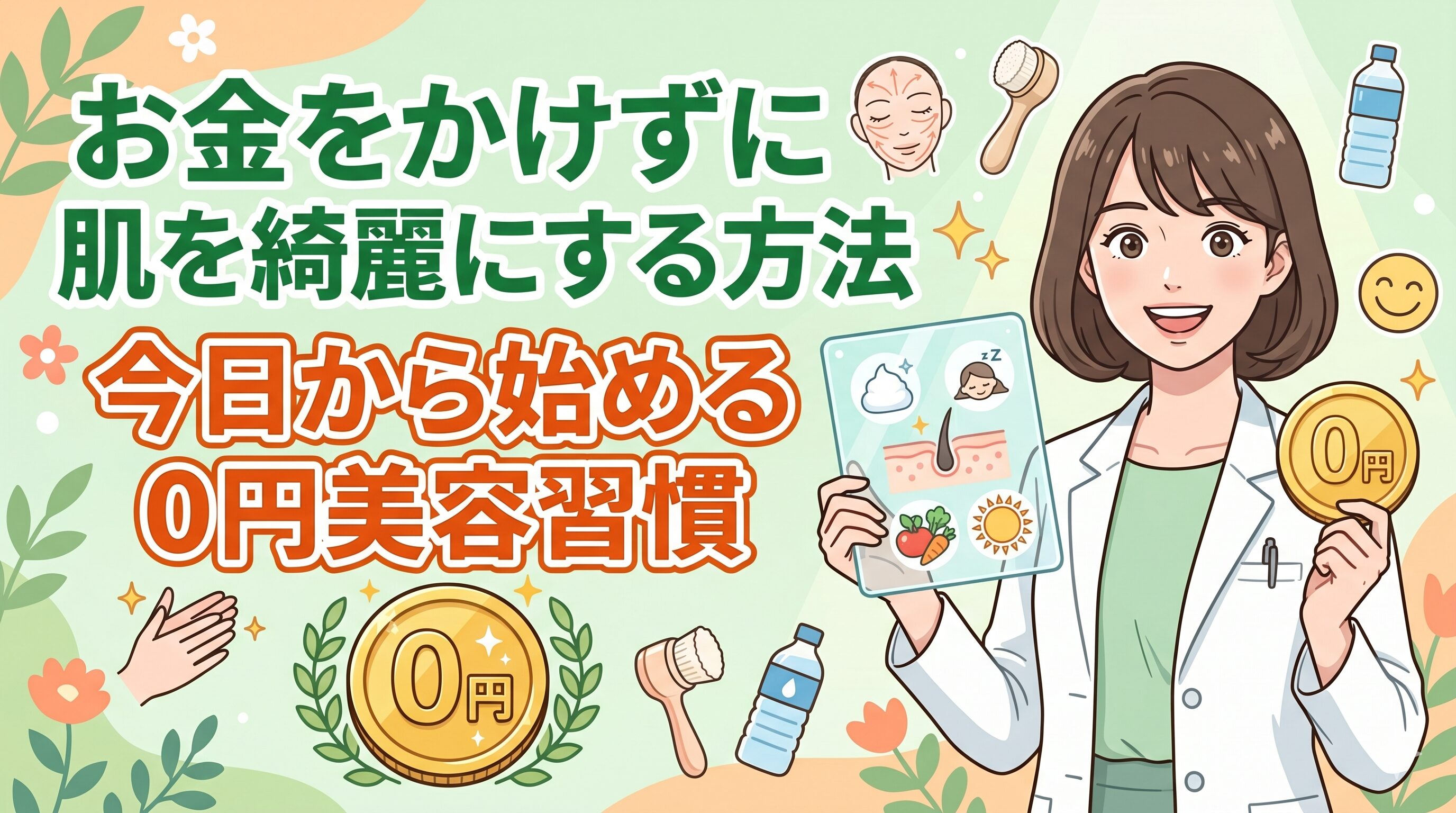 お金をかけずに肌を綺麗にする方法｜今日から始める0円美容習慣