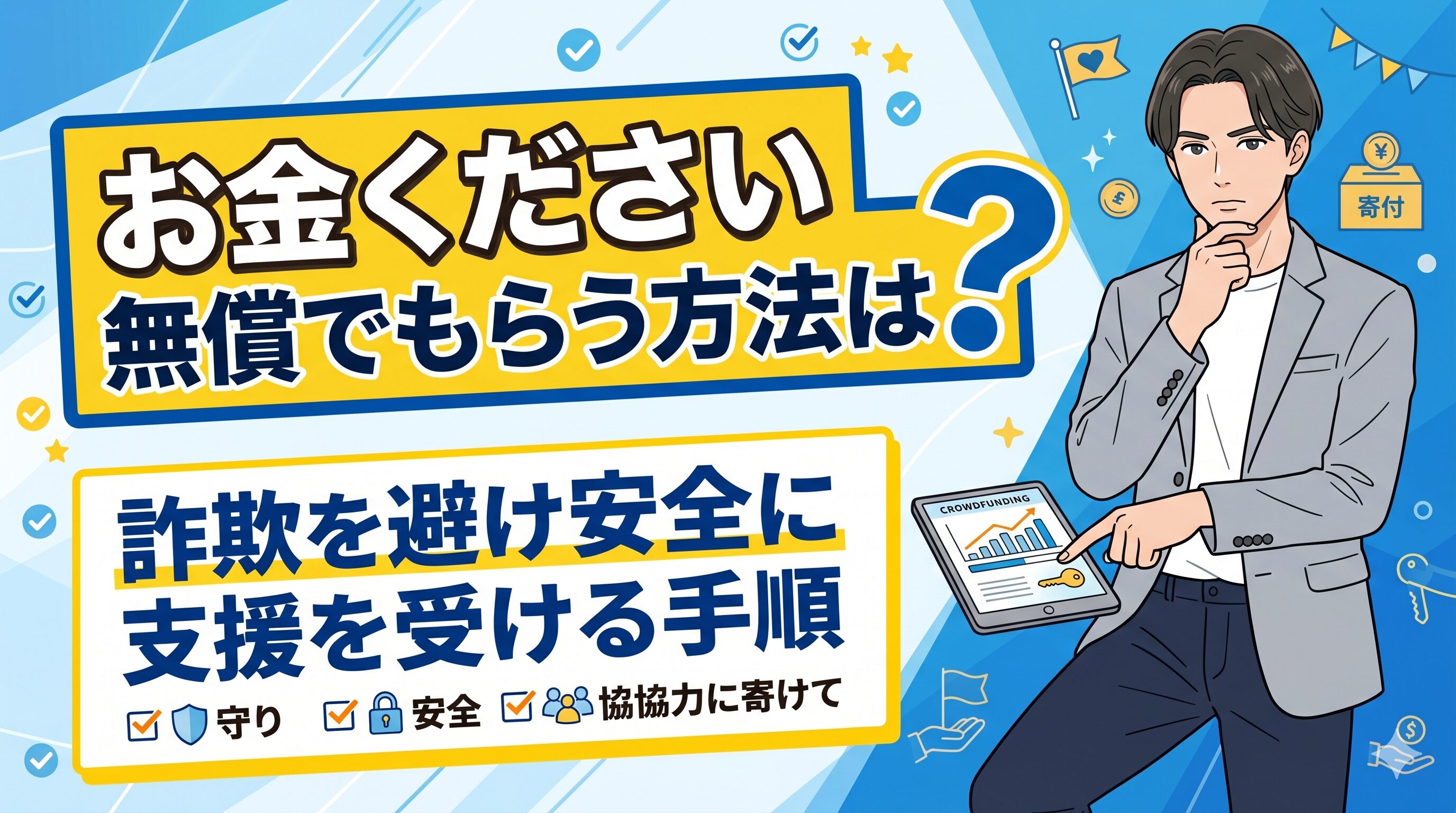お金ください無償でもらう方法は？詐欺を避け安全に支援を受ける手順