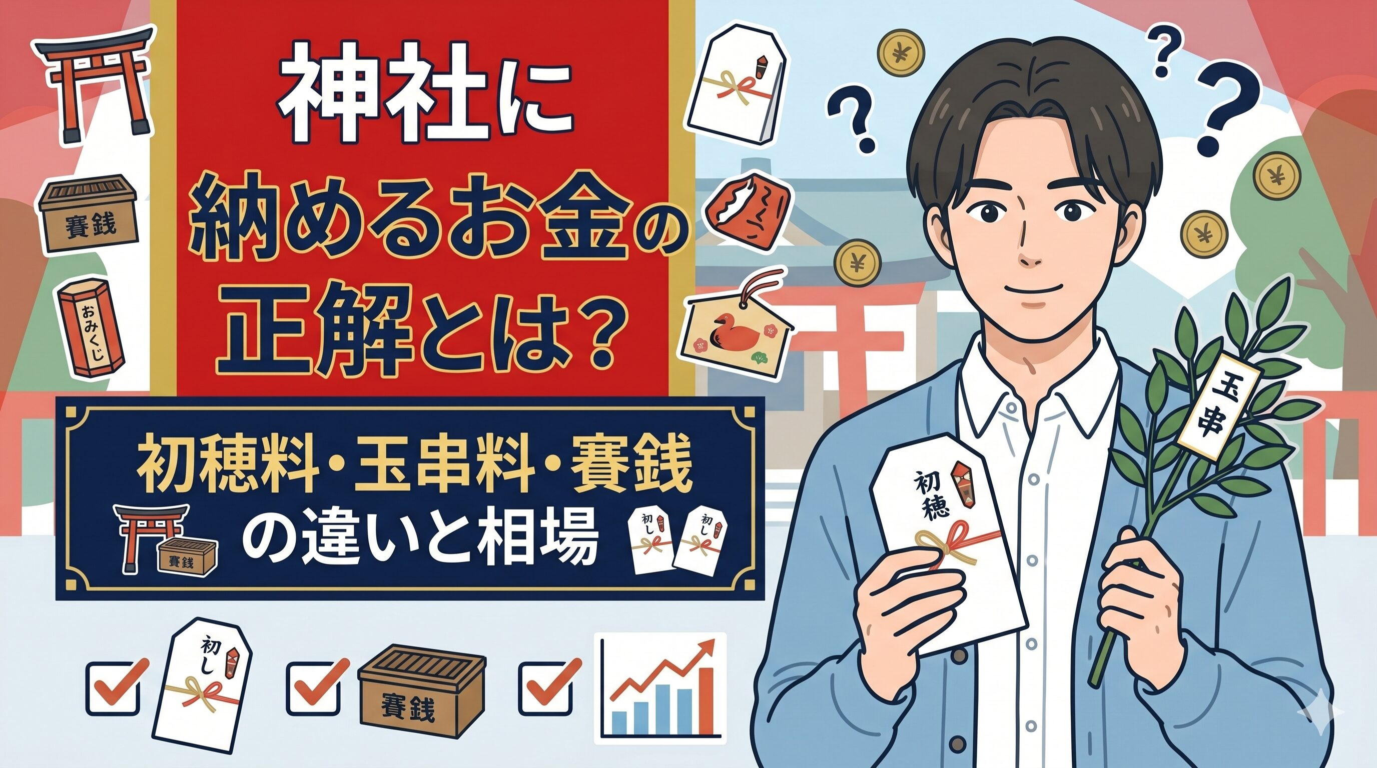 神社に納めるお金の正解とは？初穂料・玉串料・賽銭の違いと相場