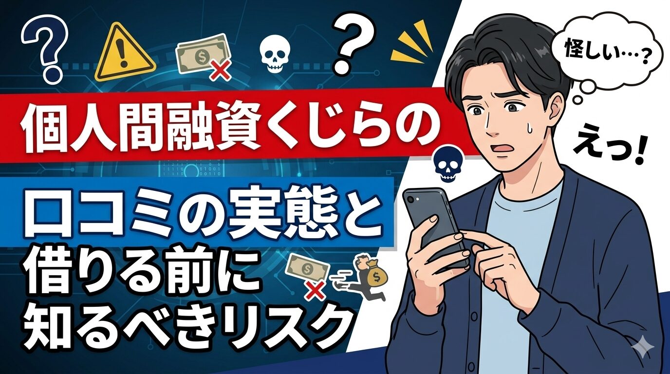 個人間融資くじらの評判は危険？口コミの実態と借りる前に知るべきリスク