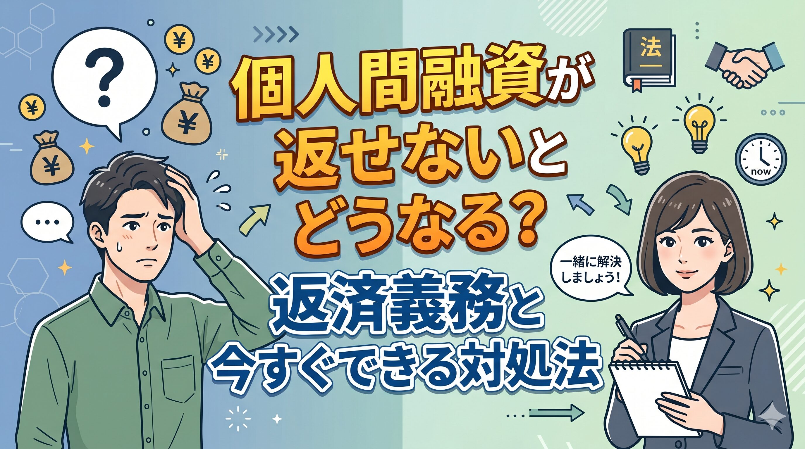 個人間融資が返せないとどうなる？返済義務と今すぐできる対処法