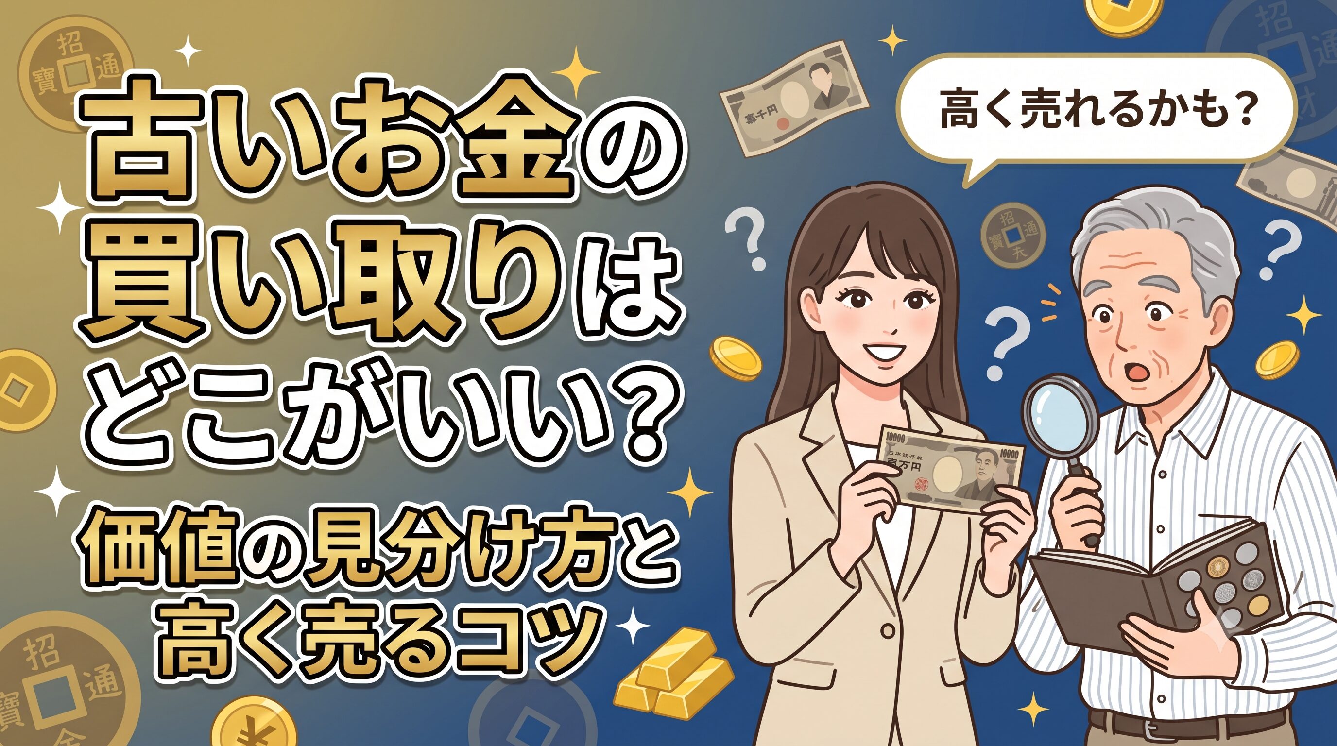 古いお金の買い取りはどこがいい？価値の見分け方と高く売るコツ