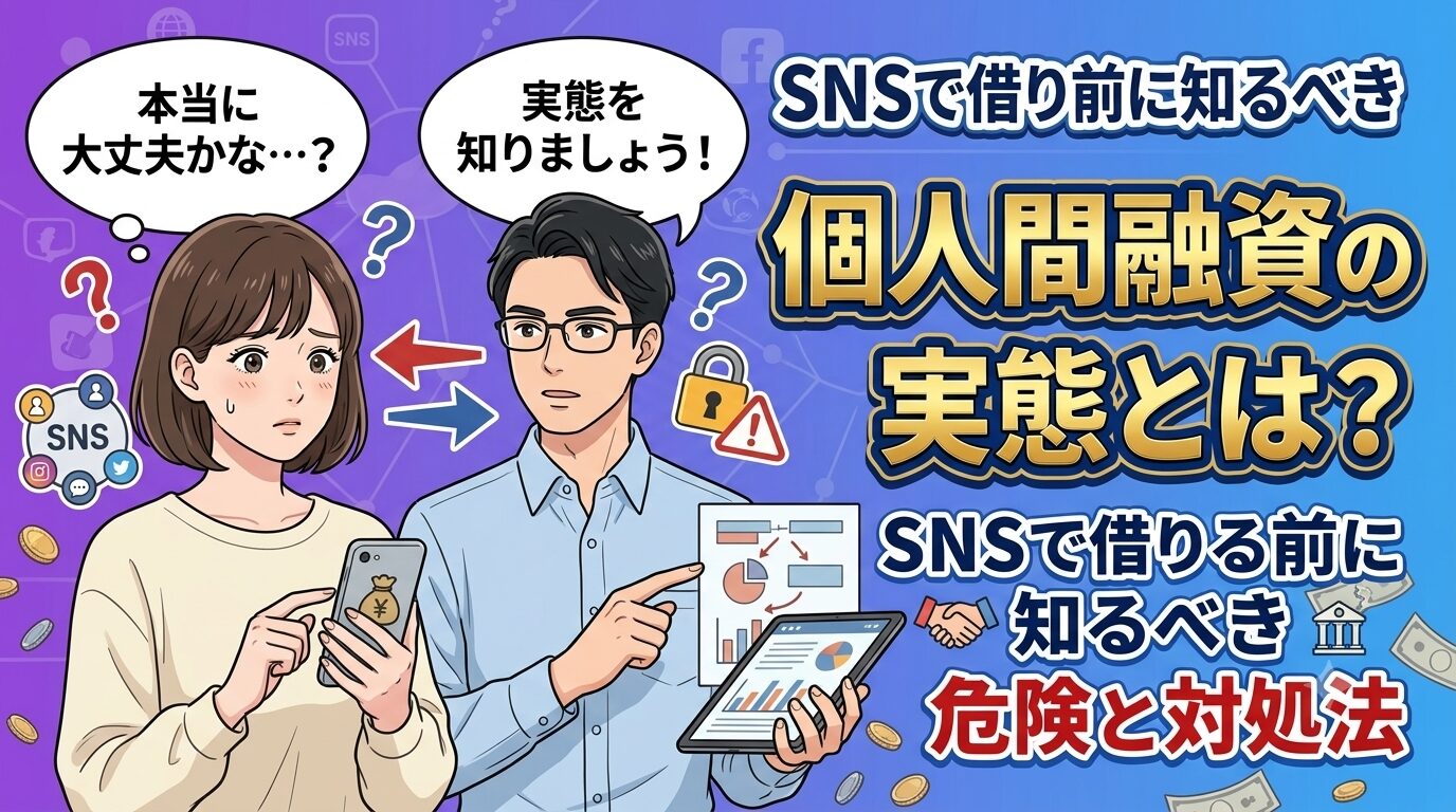 個人間融資の実態とは？SNSで借りる前に知るべき危険と対処法