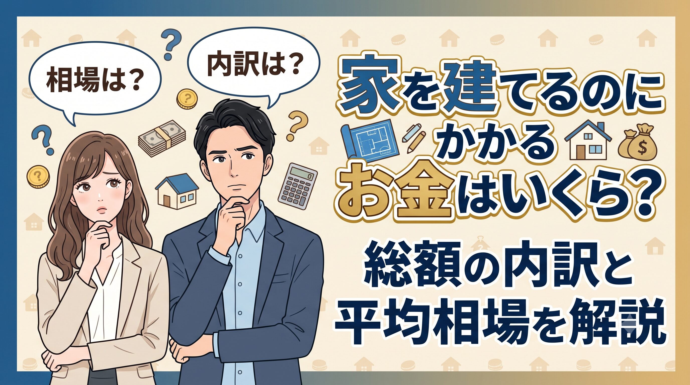 家を建てるのにかかるお金はいくら？総額の内訳と平均相場を解説