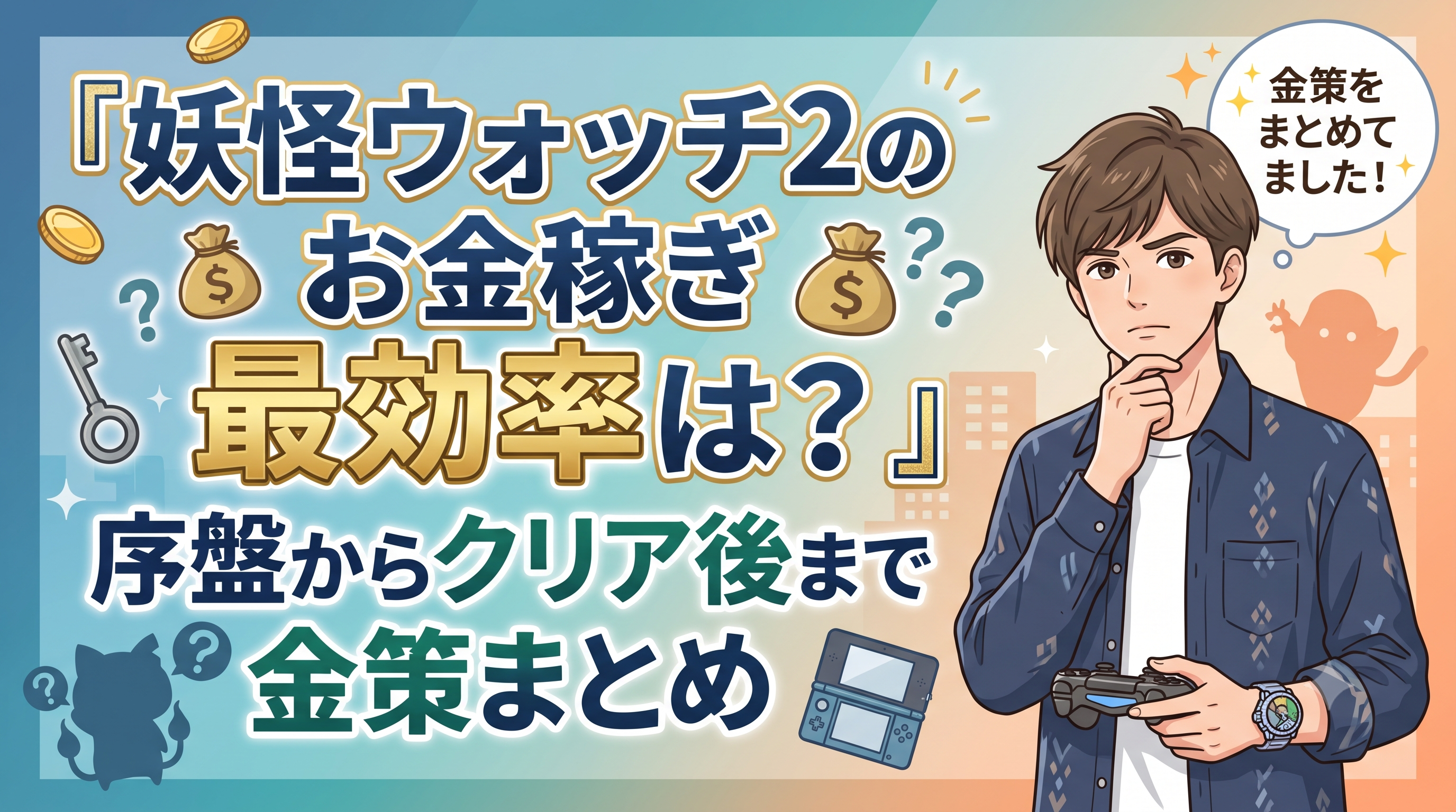 妖怪ウォッチ2のお金稼ぎ最効率は？序盤からクリア後まで金策まとめ