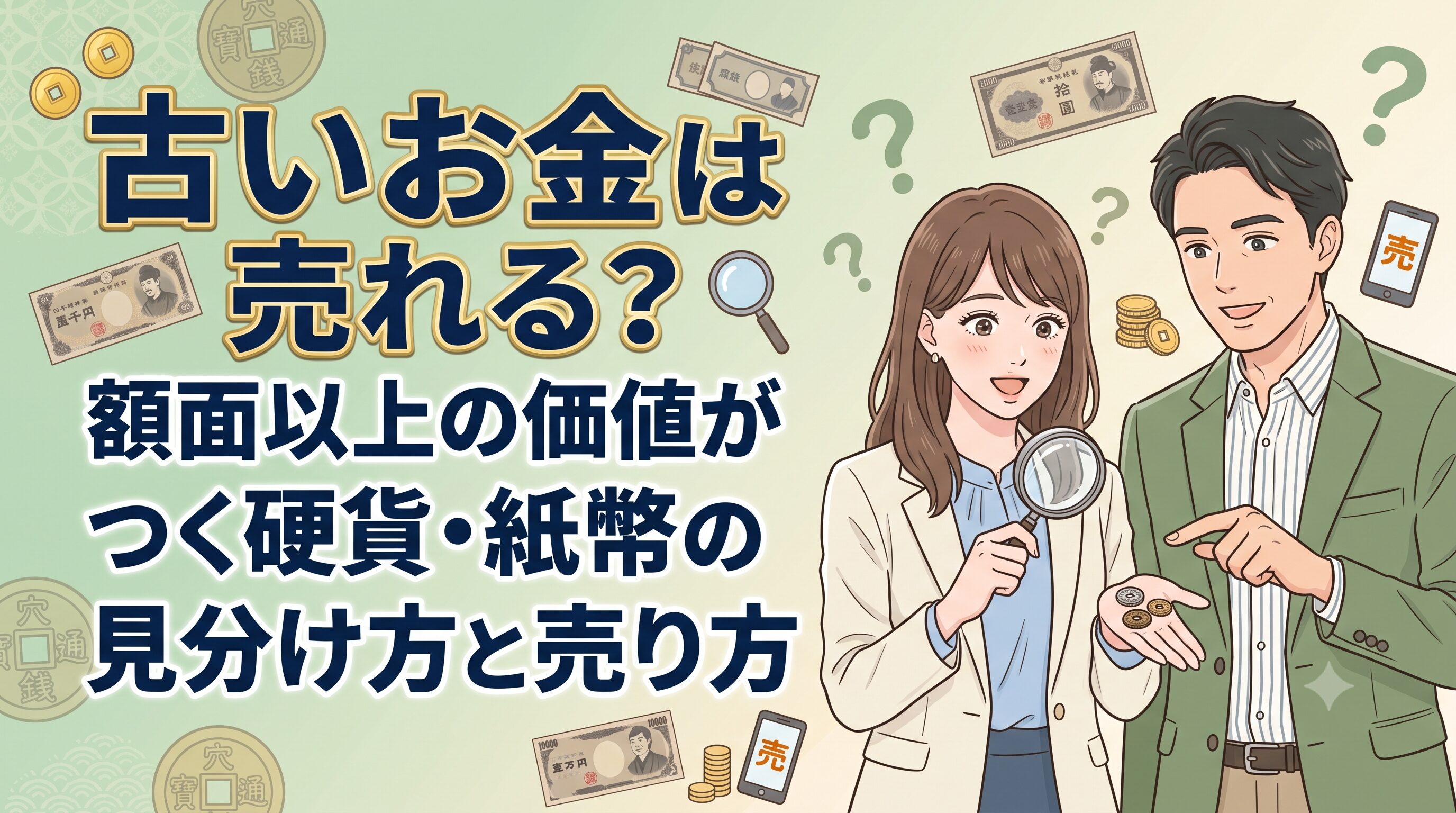 古いお金は売れる？額面以上の価値がつく硬貨・紙幣の見分け方と売り方